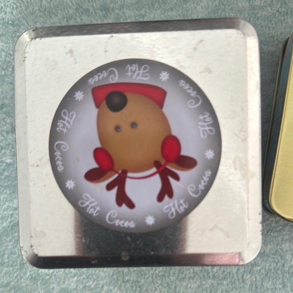 Festive Holiday Tin Set - Red, Silver, Blue - Picture 10 of 16